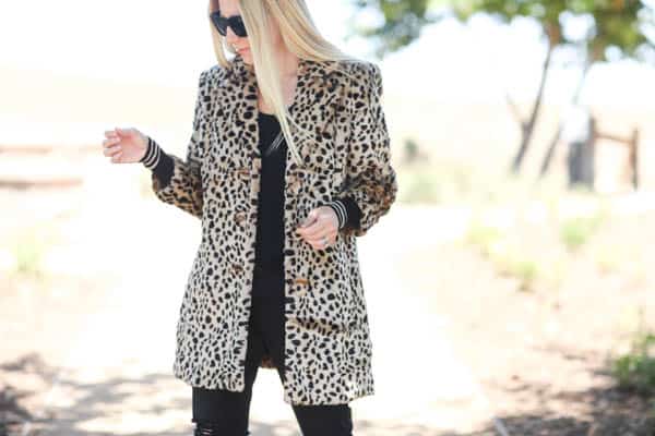 cute leopard coat for fall