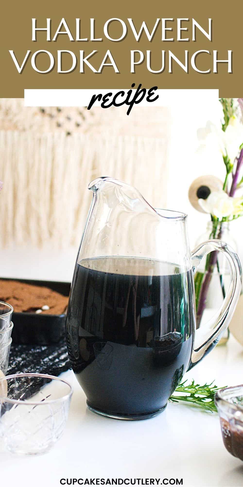 Black Punch Recipe for Halloween (Vodka Punch)