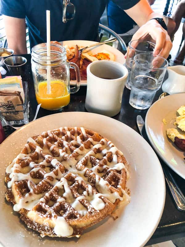 Waffle at Wilma and Frieda's in Indian Wells.