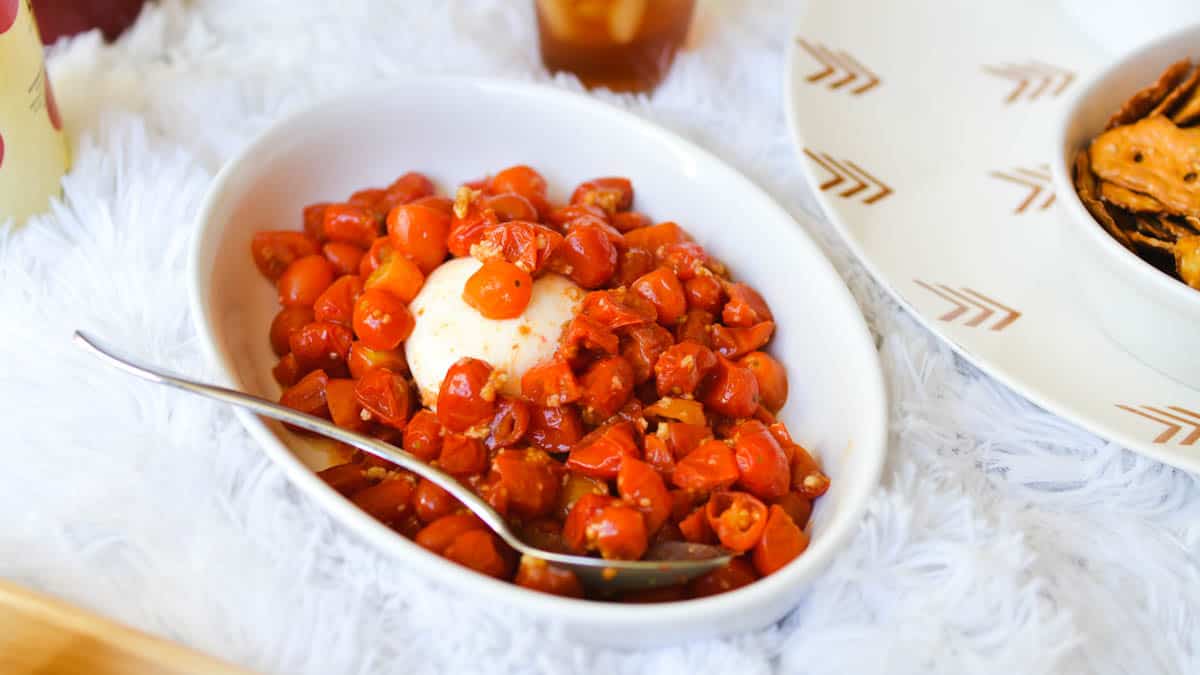 Roasted Tomatoes and Burrata Appetizer