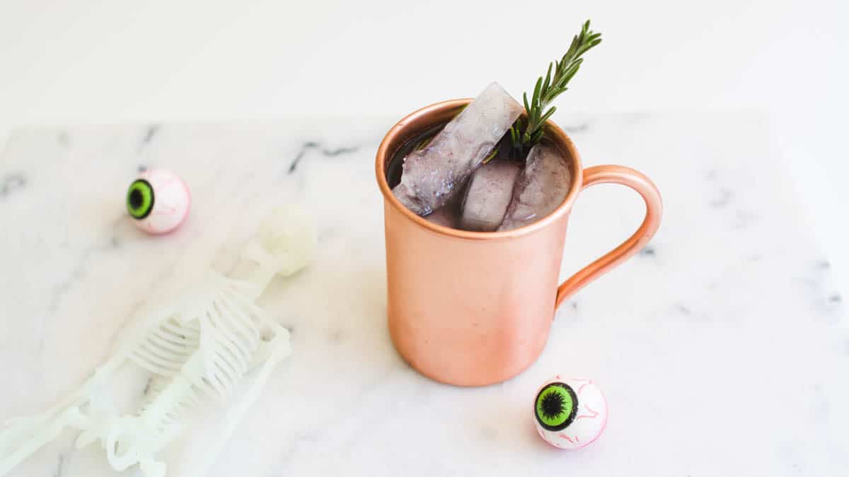 Blackberry Mule Recipe (Halloween Moscow Mule) Cupcakes and Cutlery