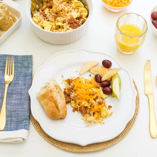 Quick and Easy Vegetarian Breakfast Skillet with Maple Breakfast Patties