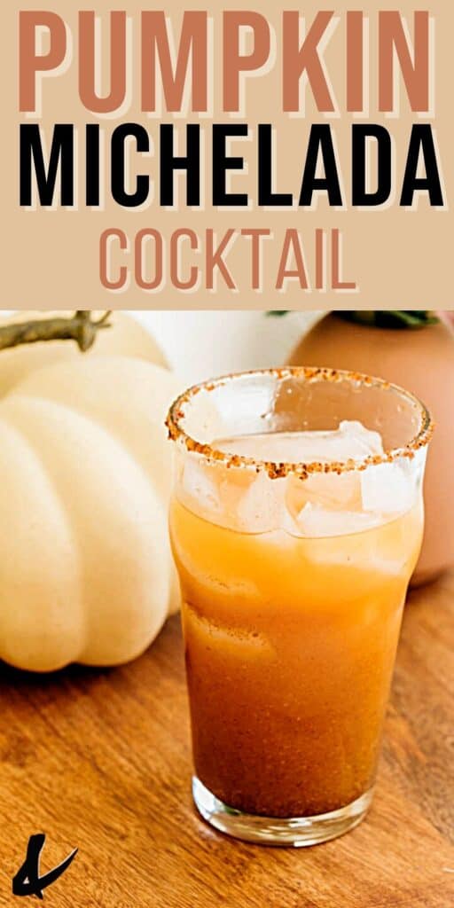 Pumpkin Michelada Cocktail Recipe.