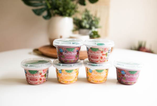 Fruitlove yogurts are a smarter snack decision.