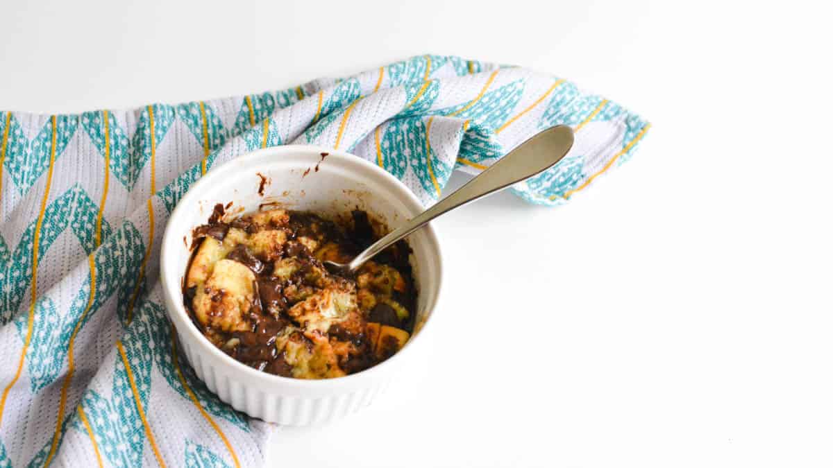 Microwave Bread Pudding in a Mug Recipe Cupcakes and Cutlery