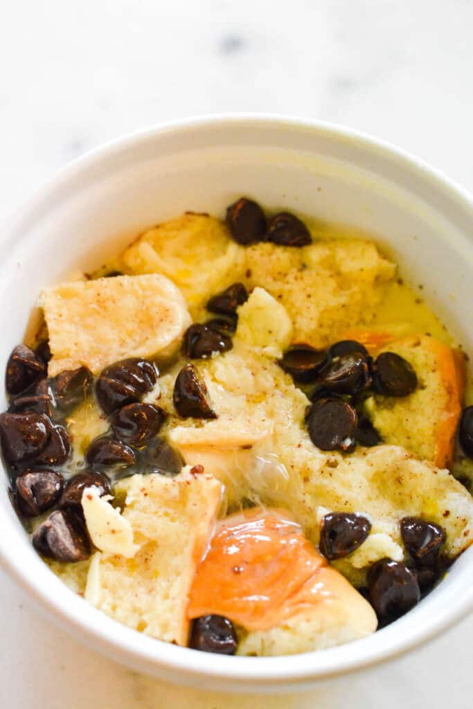 Microwave Bread Pudding in a Mug Recipe Cupcakes and Cutlery