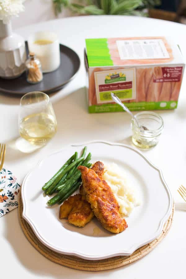 easy chicken dinner idea with chicken tenders from Perdue Farms