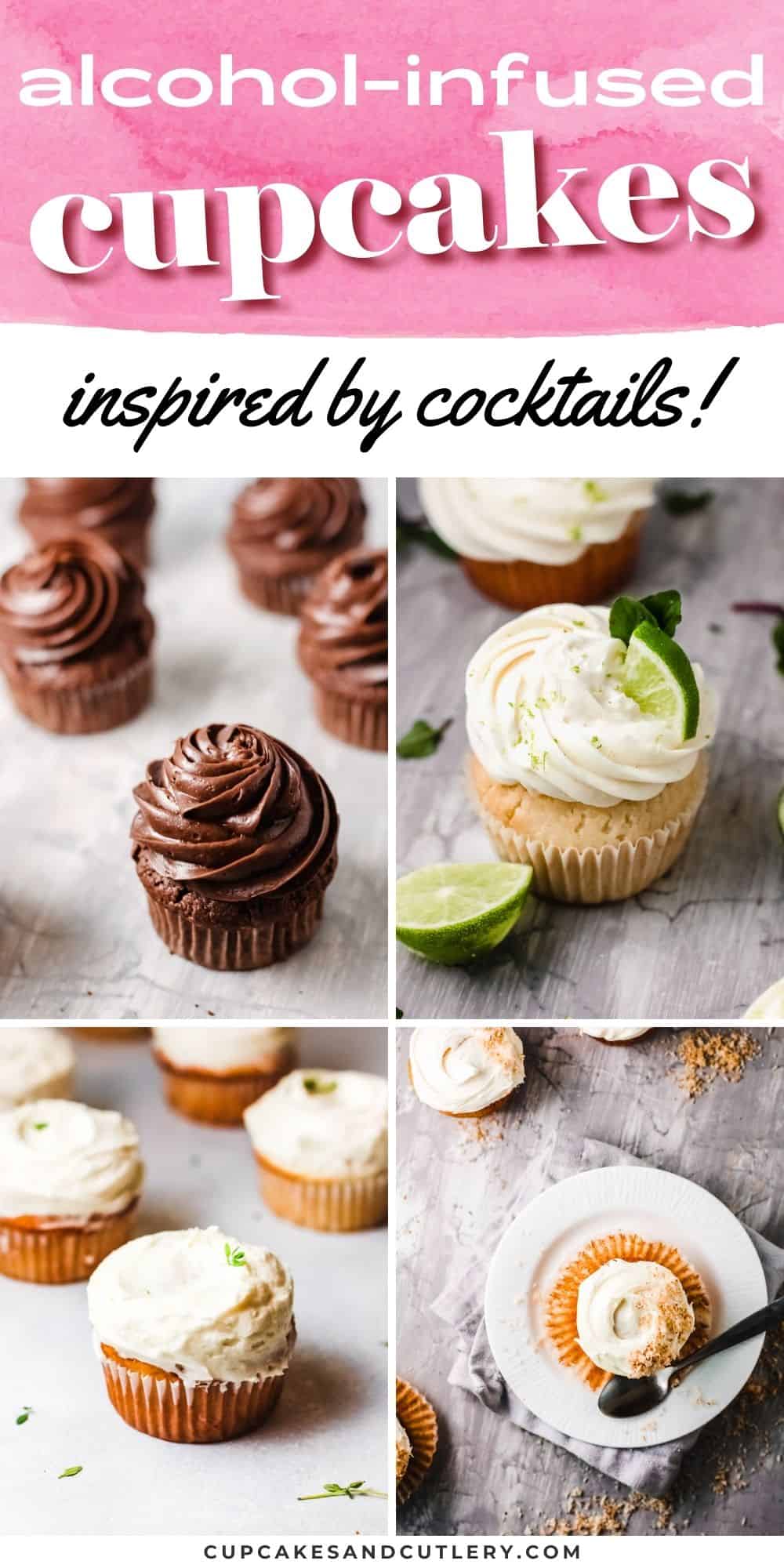 Alcohol Infused Cupcakes | Boozy Cocktail Cupcakes