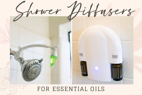 2 Shower diffusers with text around it.