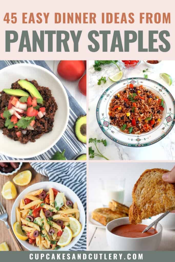 45 easy dinner ideas using pantry staples