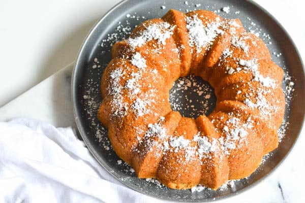 easy soda cake with coke on a plate