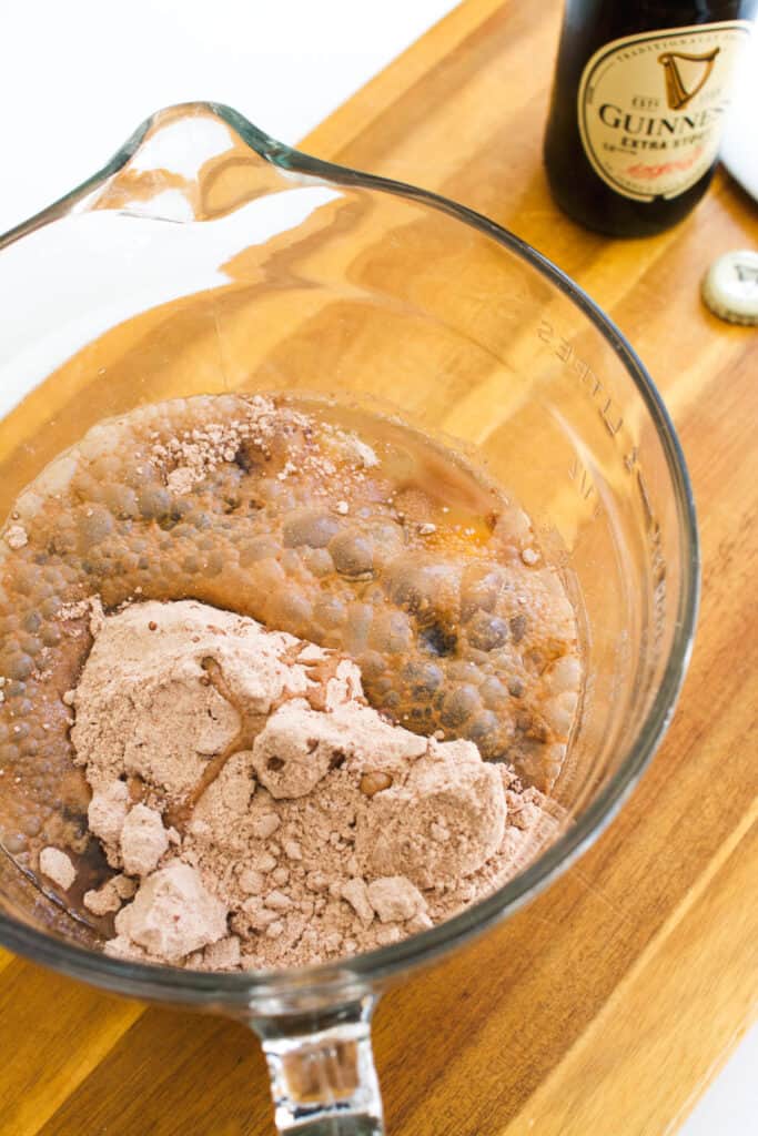 Boozy Beer Brownies with Box Mix Guinness Brownies