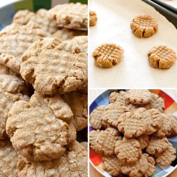 Collage of sunbutter cookies