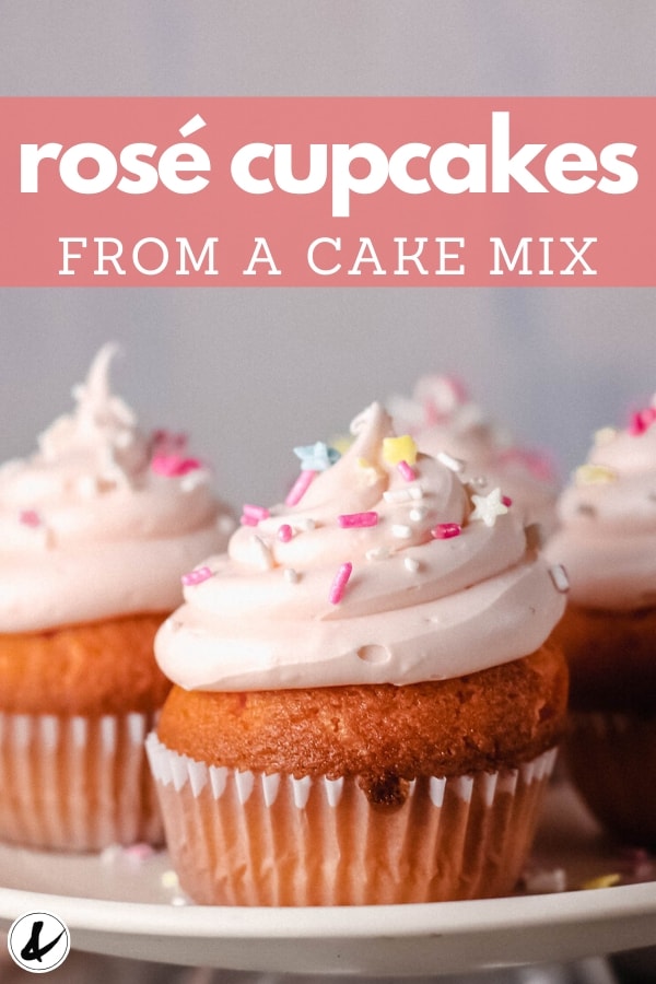 rose cupcakes from a cake mix