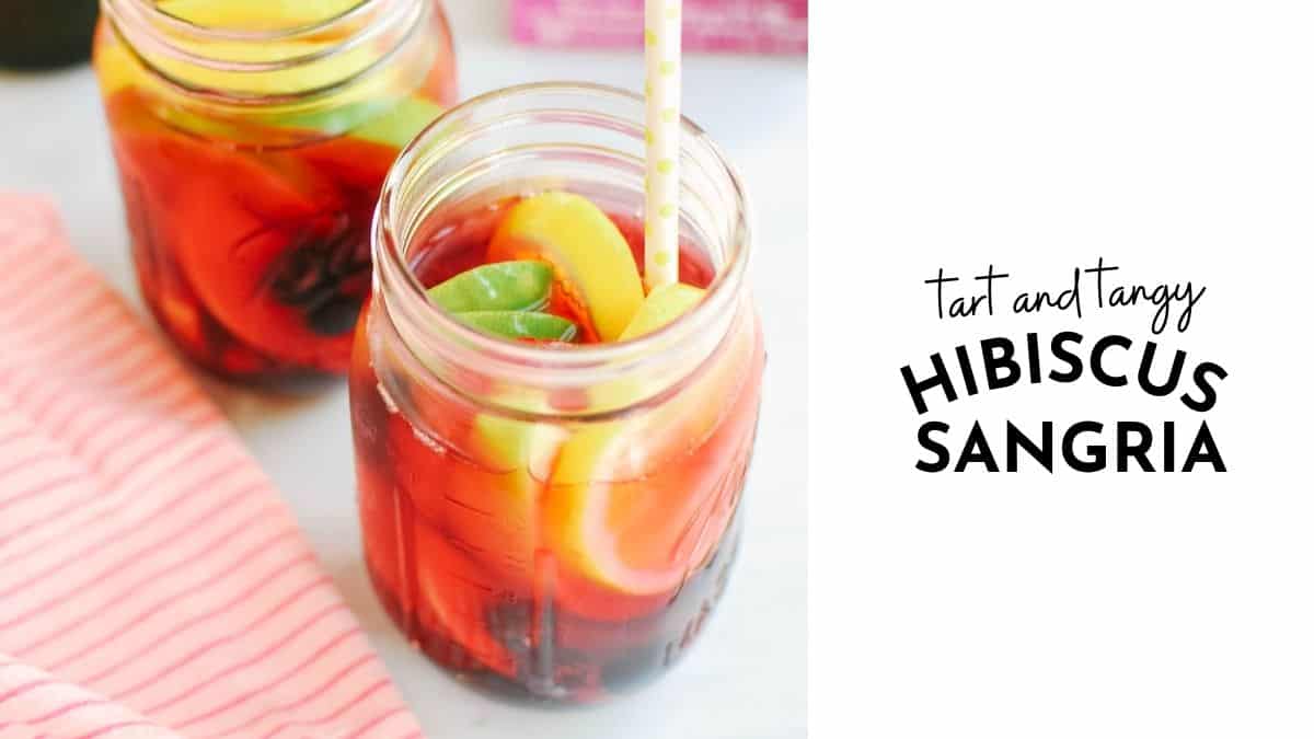 Hibiscus Sangria Recipe with White Wine Cupcakes and Cutlery