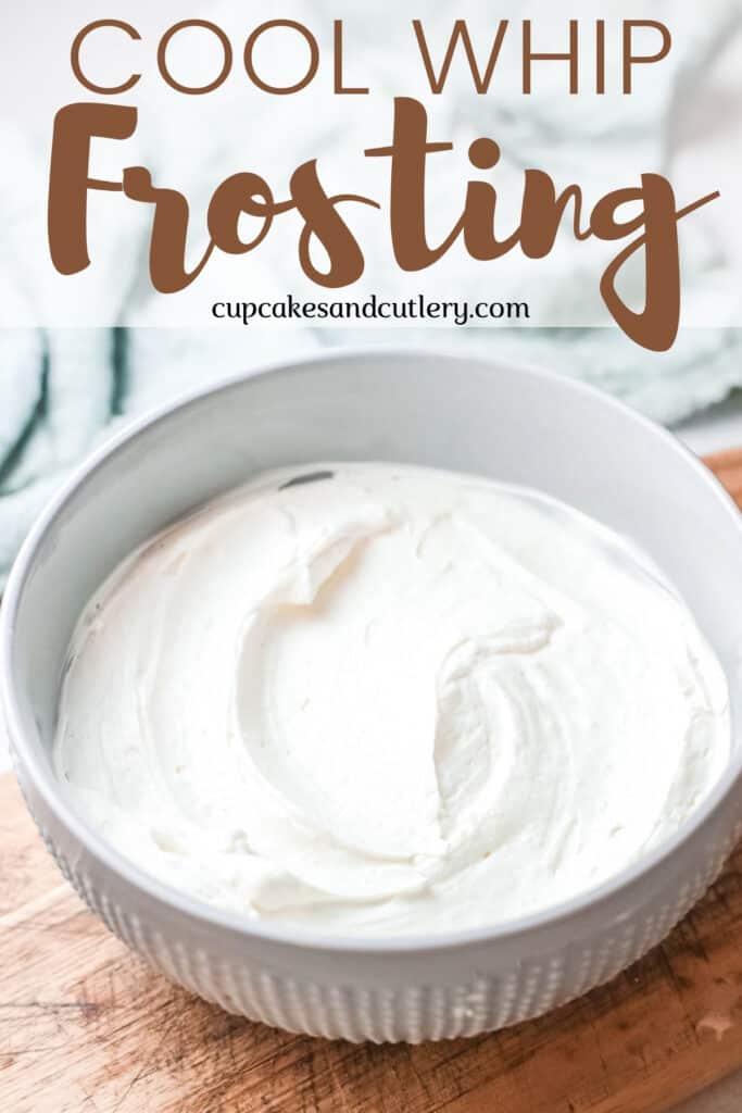 Delicious and Easy Cool Whip Frosting Cupcakes and Cutlery