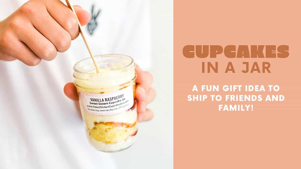 Cupcakes in a Jar Delivery Gift Idea Cupcakes and Cutlery