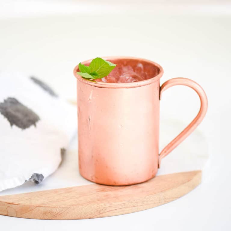 Strawberry Moscow Mule Recipe With Mint