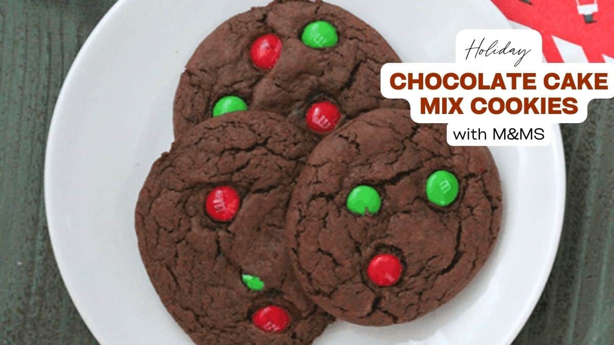 M&M's Chocolate Cake Mix Cookies - Semi Homemade Recipes