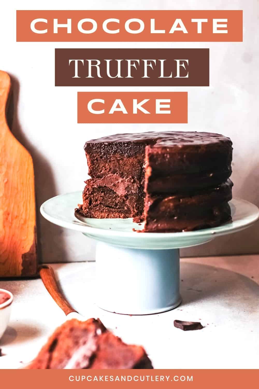 Easy Layered Chocolate Truffle Cake Recipe From a Box Cupcakes and