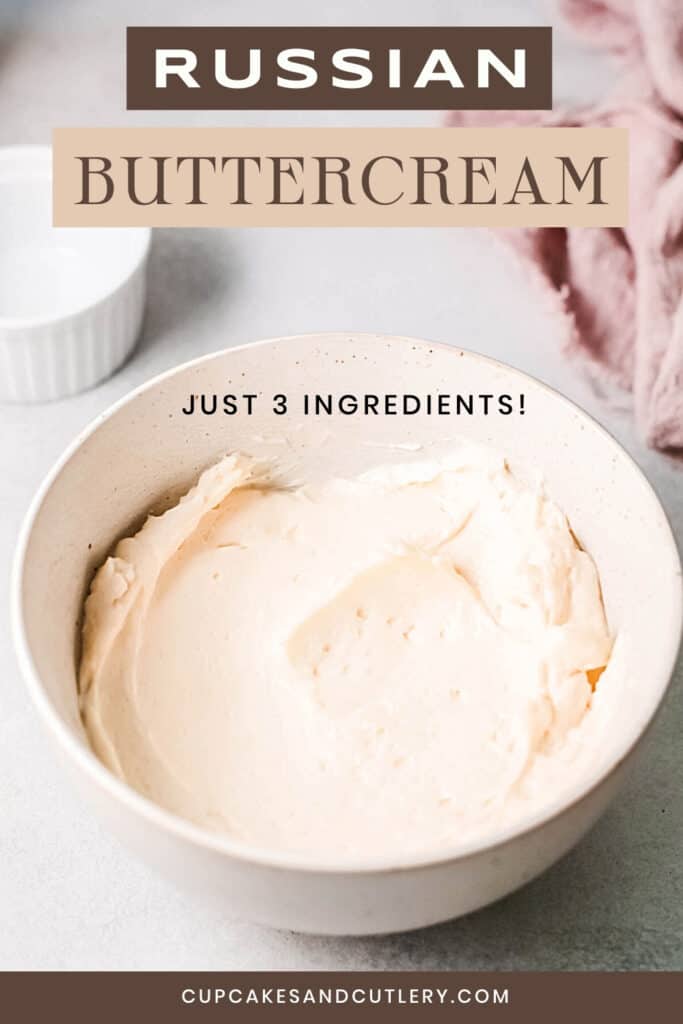 three ingredient buttercream frosting in a white bowl