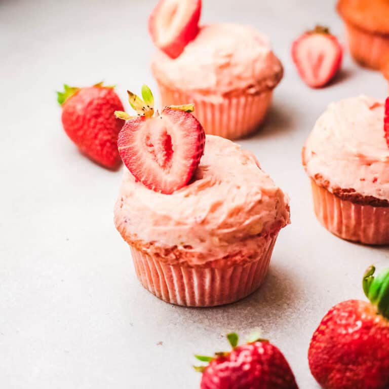 Strawberry Jello Cupcakes with Cake Mix Recipe
