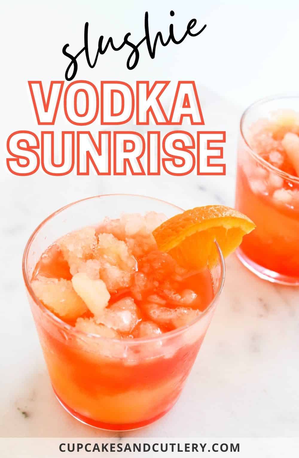 3 Ingredient Slushie Vodka Sunrise Recipe To Give You Brain Freeze 3 Ingredient Slushie Vodka Sunrise Recipe To Give You Brain Freeze