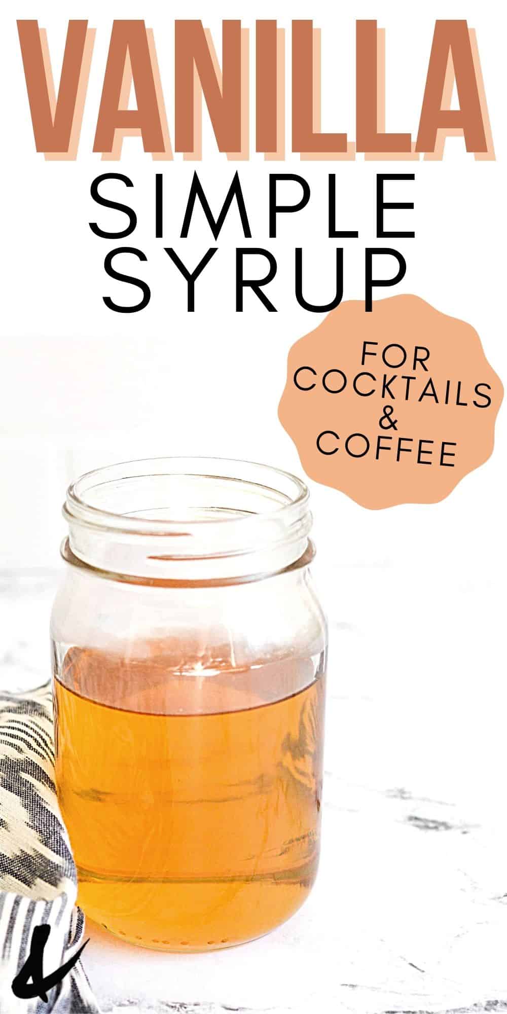 Easy Homemade Vanilla Simple Syrup Recipe Cupcakes and Cutlery