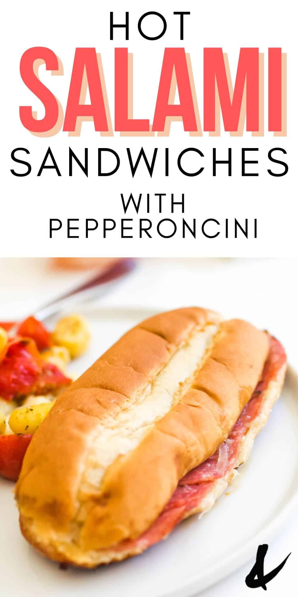Hot Salami Sandwich Recipe with Pepperoncini and Provolone