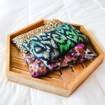Close up image of homemade headache freezer bags.
