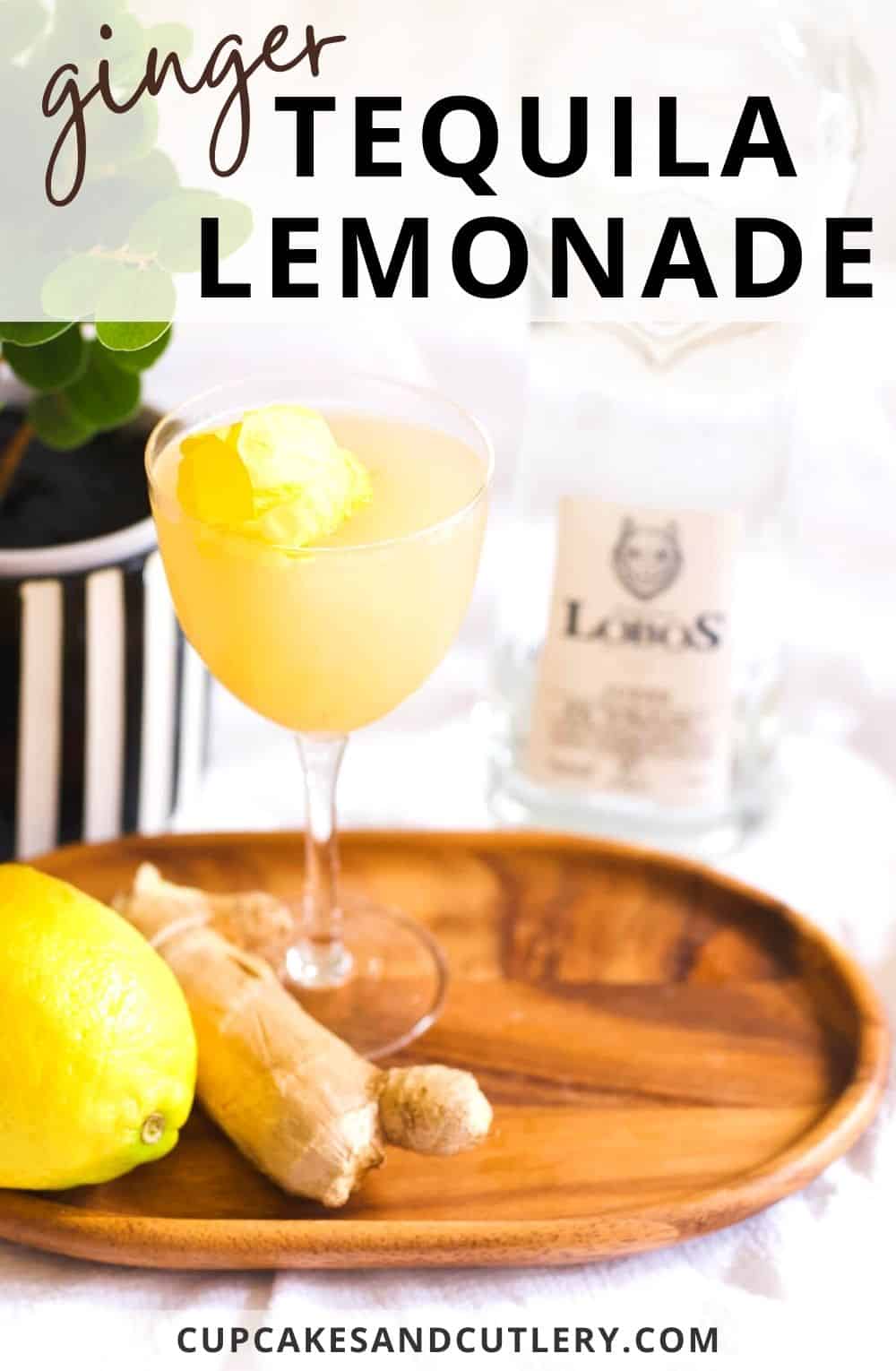 Zingy Ginger Tequila Lemonade Recipe Cupcakes and Cutlery