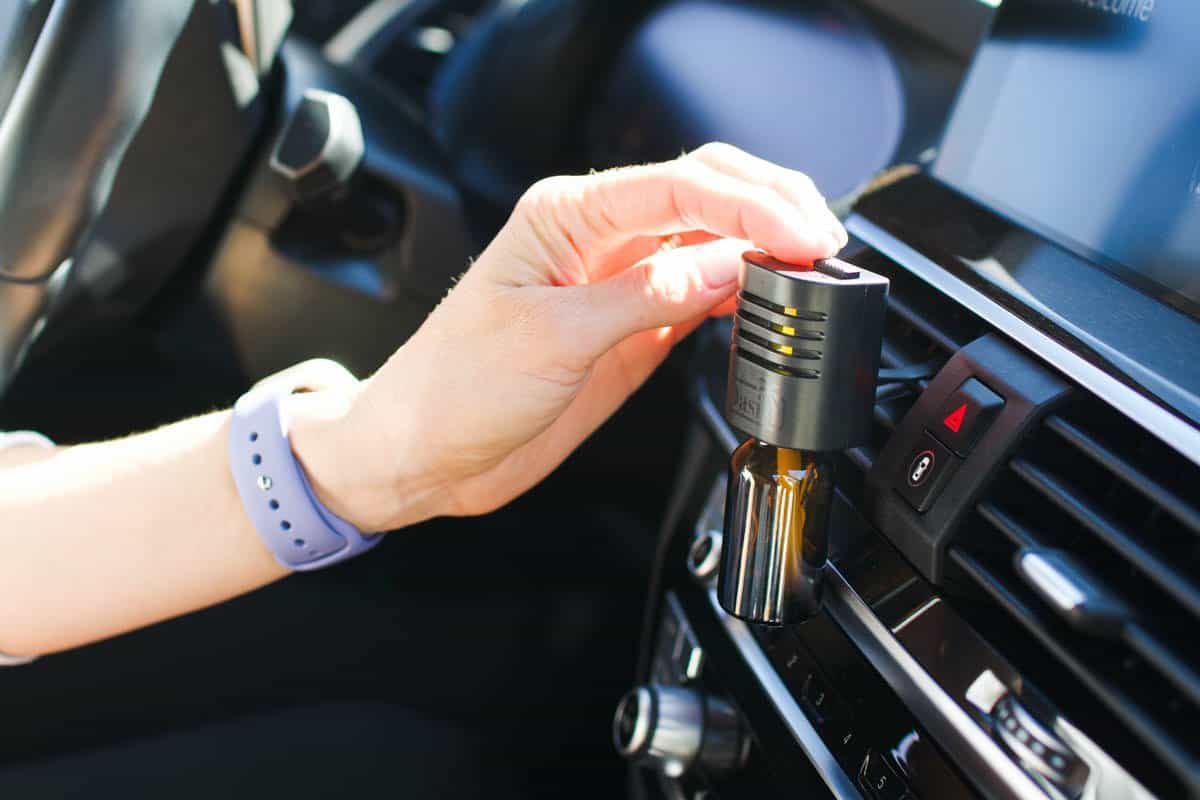 An essential oil diffuser for the car.