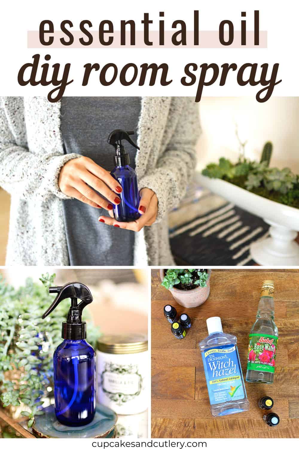 DIY Room Spray with Essential Oils {for Good Vibes} Cupcakes and Cutlery