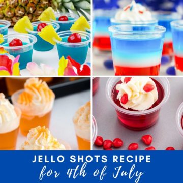Collage of 4th of July Jello Shots Recipes
