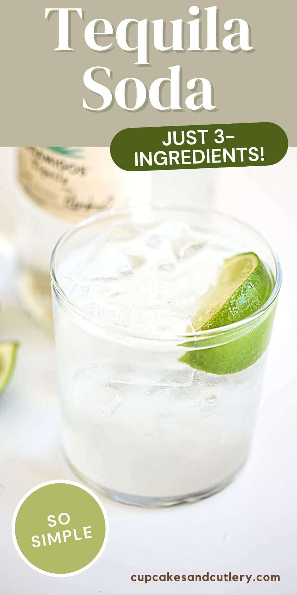 Refreshing Tequila Soda Recipe Cupcakes and Cutlery