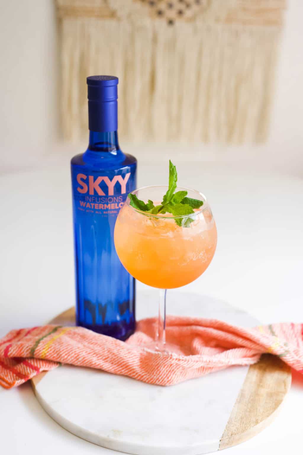Watermelon Vodka Cocktail with Aperol Recipe
