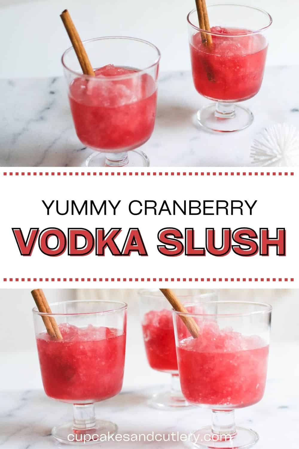 Frosty Cranberry Vodka Slush Recipe Cupcakes and Cutlery