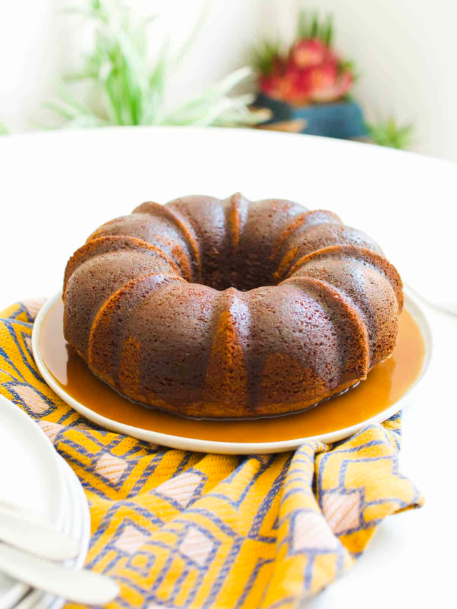 Best Ever Bourbon Bundt Cake Recipe With Caramel Glaze Story Cupcakes