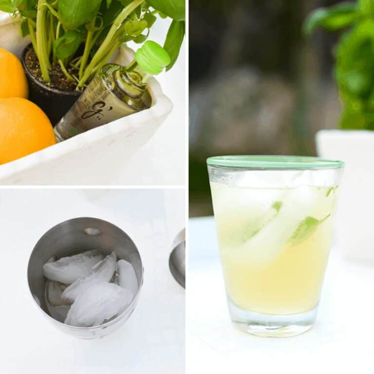 Refreshing Gin Cocktail with Basil and Lemon Recipe