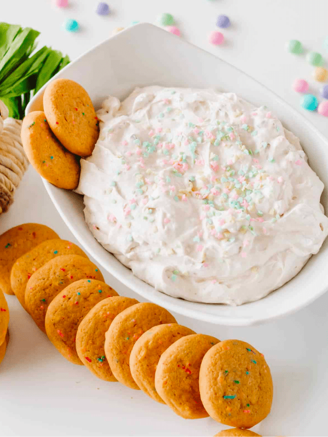 Cake Mix and Cream Cheese Dessert Dip Recipe For Easter Story
