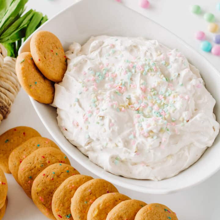Cream Cheese Dessert Dip Recipe for Easter Cupcakes and Cutlery
