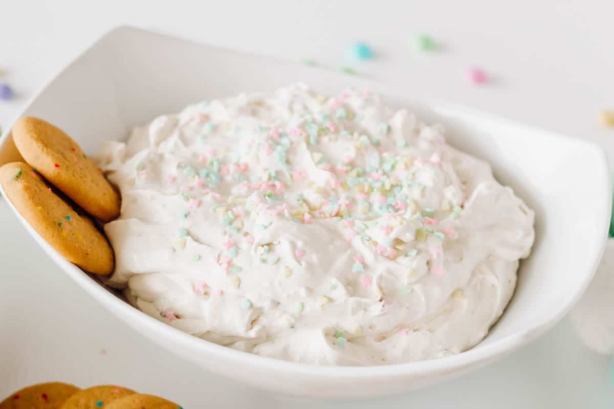 Cream Cheese Dessert Dip Recipe for Easter Cupcakes and Cutlery