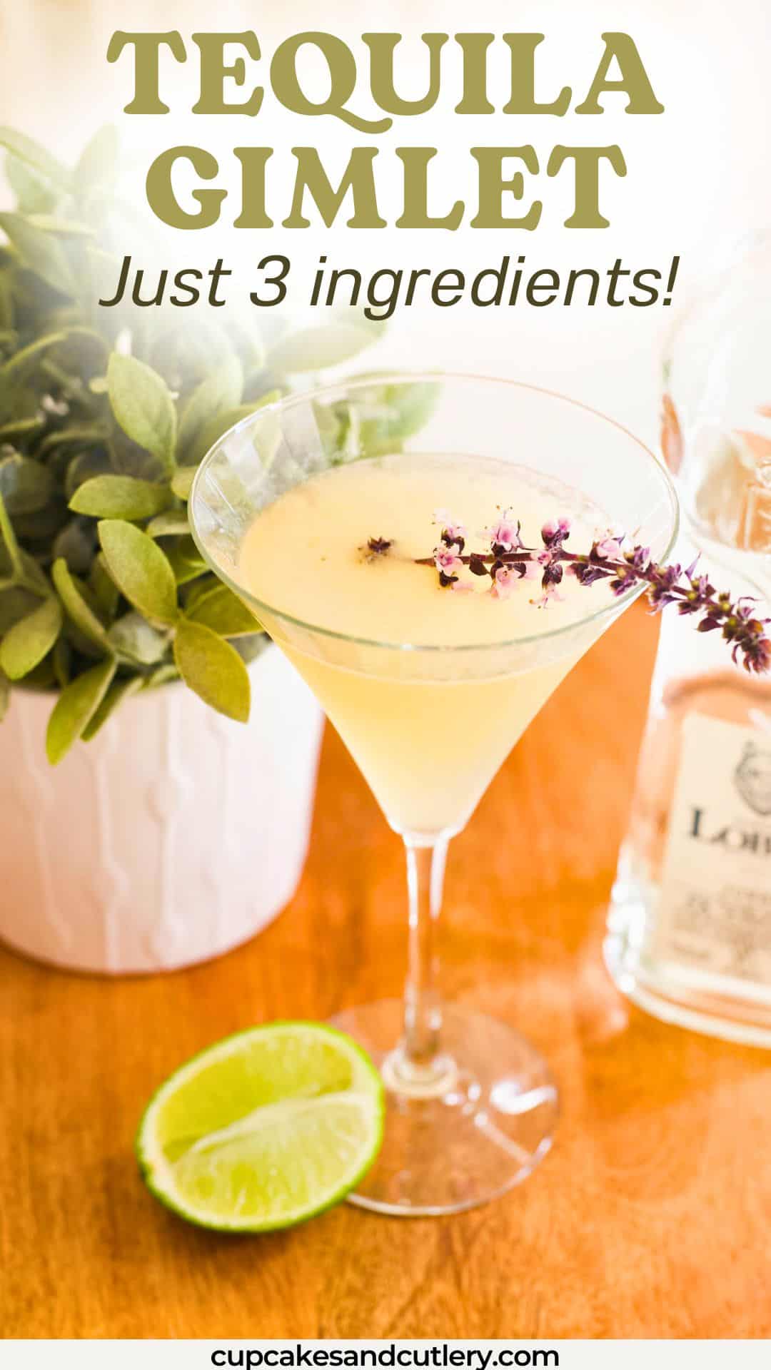 Tequila Gimlet Recipe Cupcakes and Cutlery