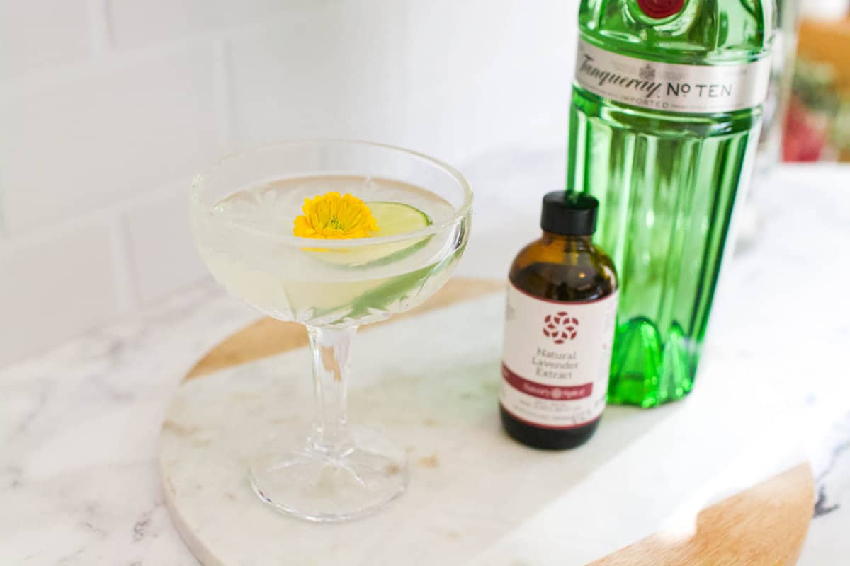 Lavender Gimlet Recipe Cupcakes and Cutlery
