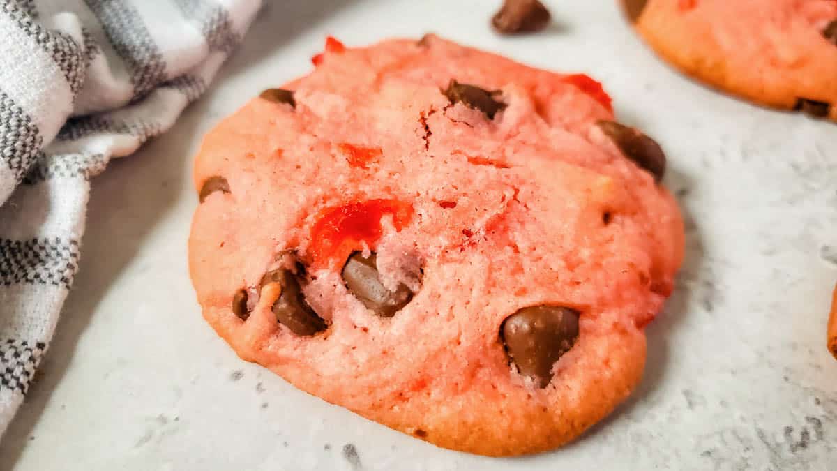 Easy Cherry Chip Cake Mix Cookies Recipe Cupcakes and Cutlery