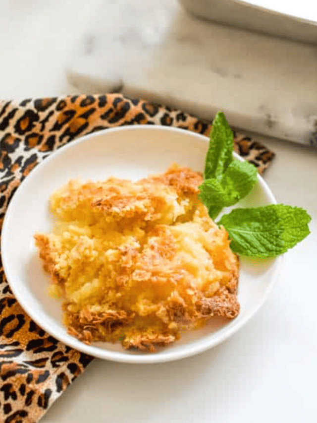 Easy Pineapple Dump Cake with Condensed Milk Story Cupcakes and Cutlery