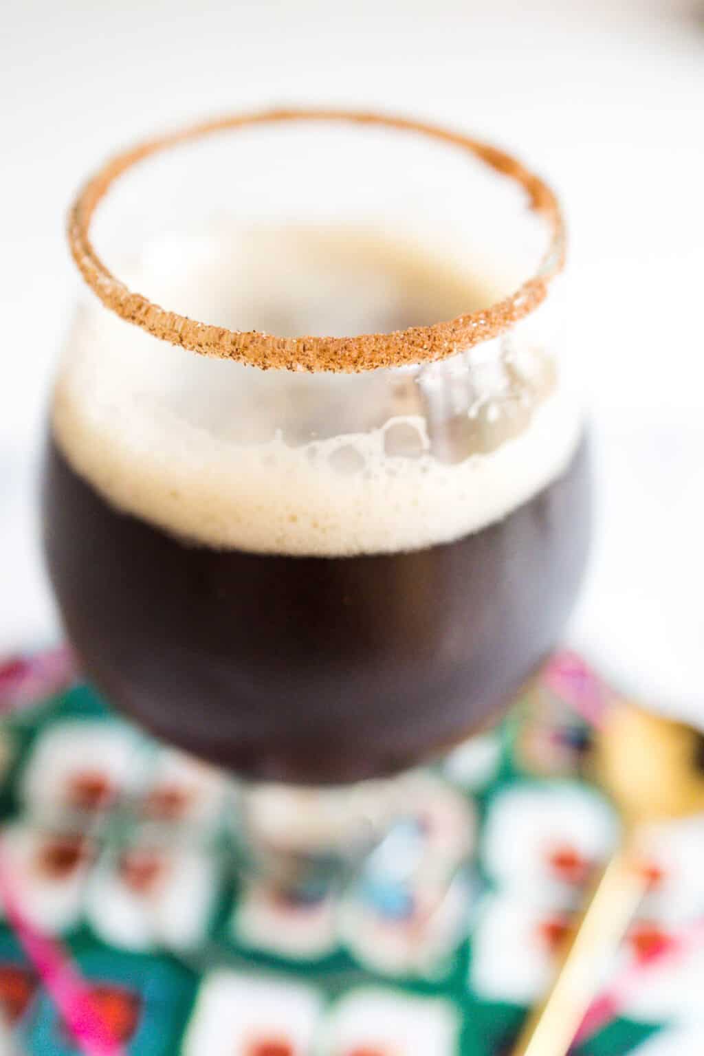 Cinnamon Sugar Rim for Christmas Cocktails - Cupcakes and Cutlery