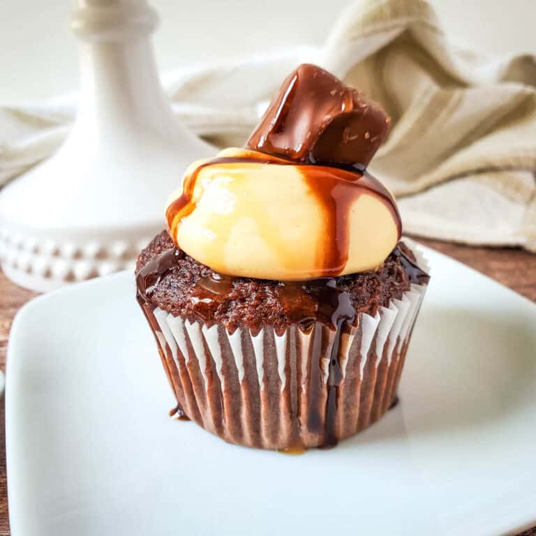 Sinful Snickers Cupcakes Recipe from Cake Mix