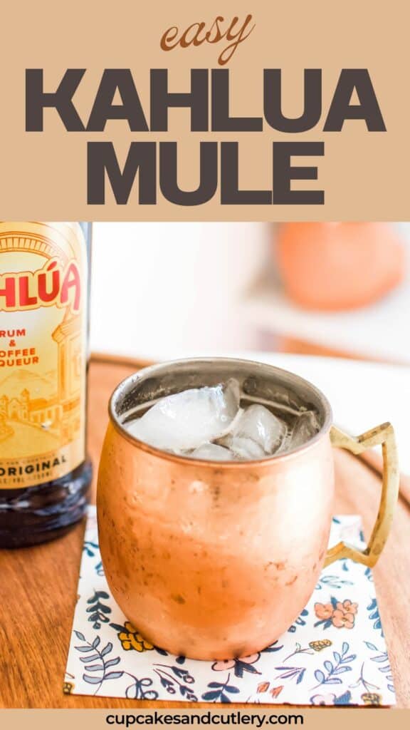 Close up of a Mexican Mule in a copper mug.